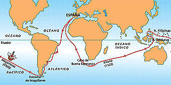 : termina el viaje a Magallanes y Elcano