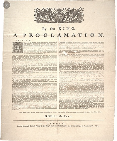 The Proclamation of 1763