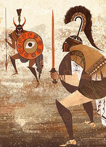 Akhilleusz és Hektór harca