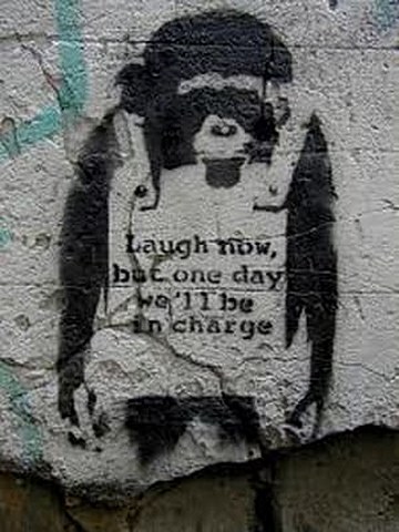 werken van Banksy (laugh now) (4.4)
