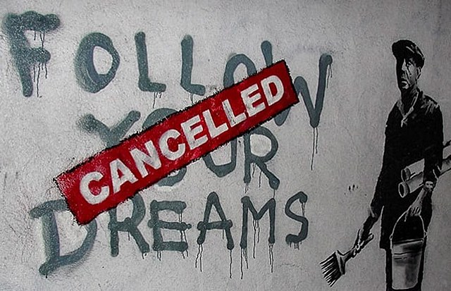 werken van Banksy (follow your dreams) (4.4)