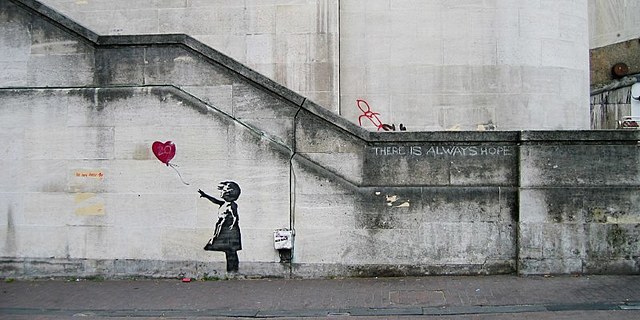 werken van Banksy (there is always hope) (4.4)