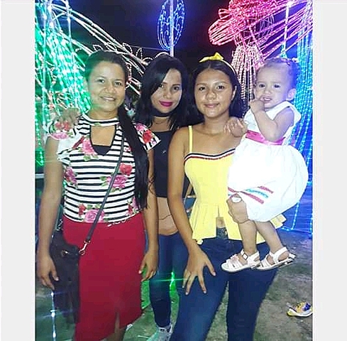 with my three princesses