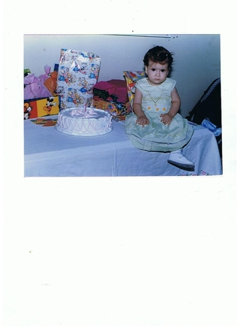 My first birthday.