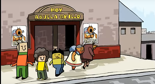 la abuela grillo escapa y la buscan