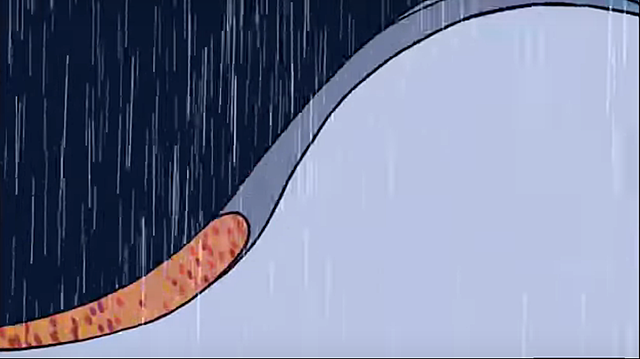 la abuela canta fuerte y trae una ola de agua gigante se libera