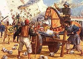 Hernán Cortés conquista el imperio Azteca.