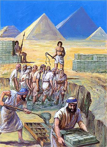 Os israelitas são escravizados no Egito