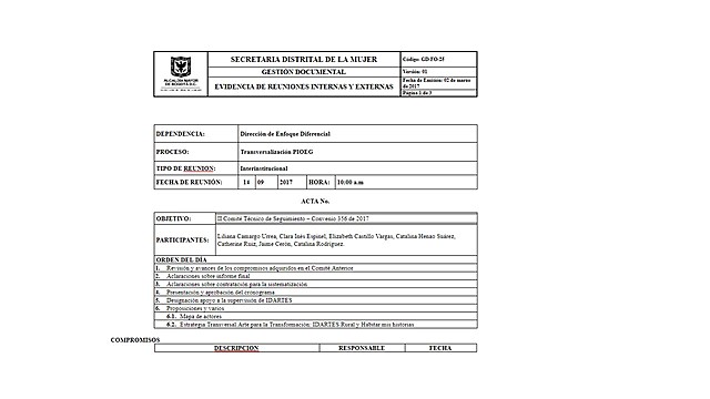 II Comité técnico de seguimiento