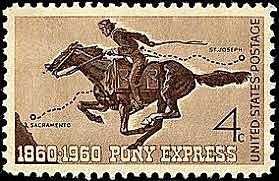 The Pony Express began