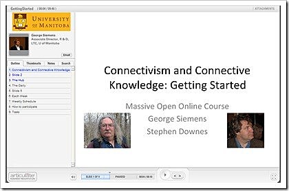 1er curso en linea MOOC "Connectivism and Connective Knowledge"