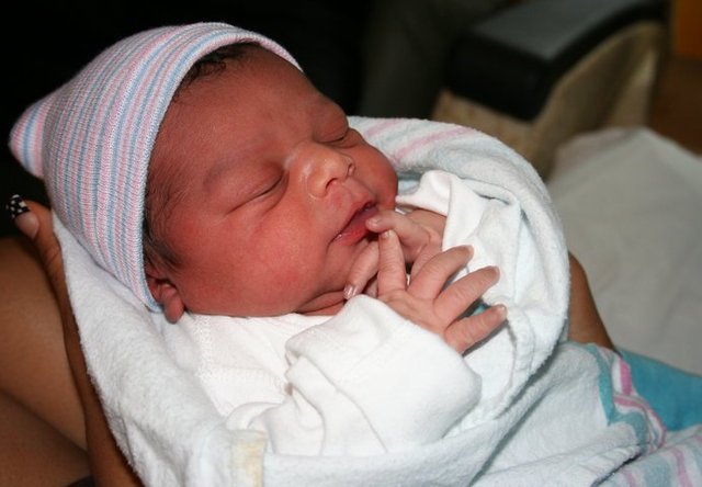 The day my first grandson was born (Jalen)
