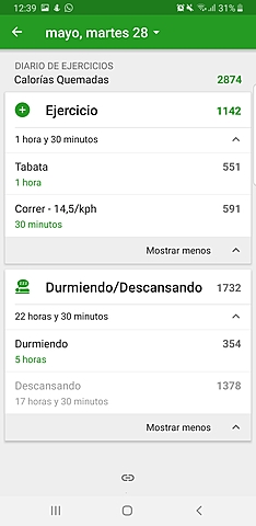 Día 1, Actividad y Sueño