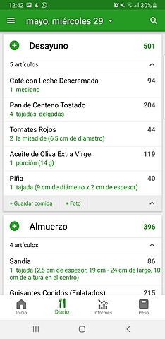 Día 2, Desayuno y Almuerzo