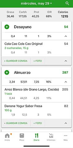 DESAYUNO Y ALMUERZO DIA 1