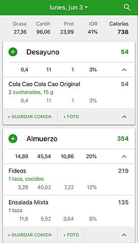 DESAYUNO Y ALMUERZO DIA 6