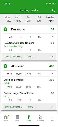 DESAYUNO Y ALMUERZO DIA 7