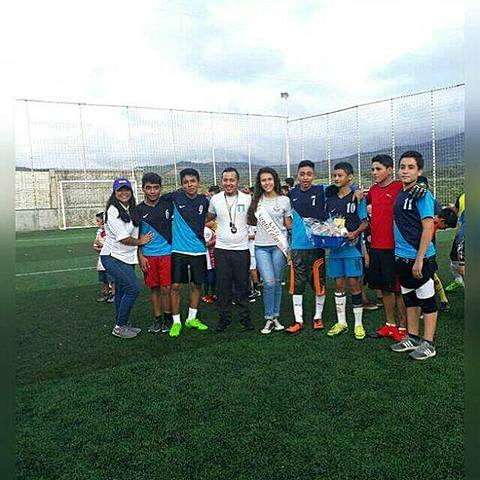 A los 15 años jugando con Liceo Santa Catarina