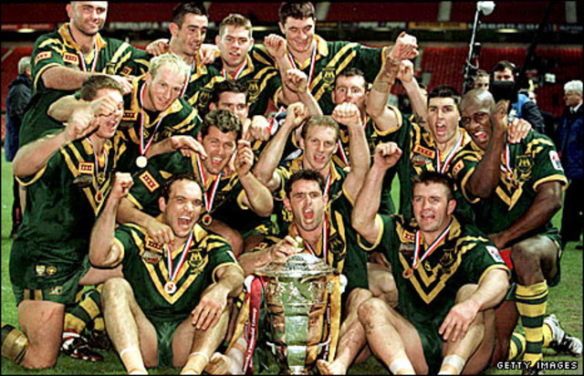 Wins the 200 Rugby League World Cup