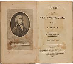 Thomas Jefferson Publishes his Notes on the State of Virginia