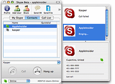 Creation of Skype - Developed then launched in August 2003 by Niklas Zennstrom and Janus Friis