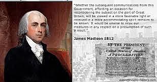 James Madison Signs Declaration of War