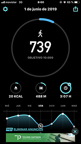 Ejercicio y calorías día 3
