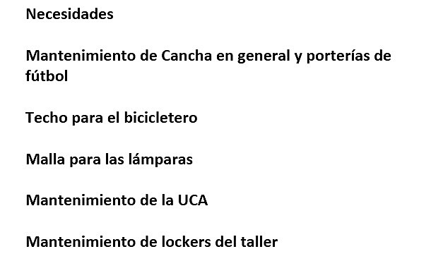 Identificación de necesidades