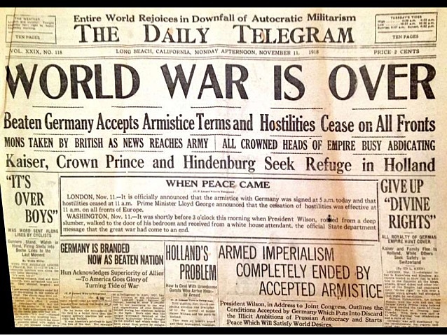 First World War Ends