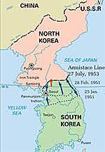 Korean war ends