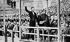 Lincoln sworn in as president