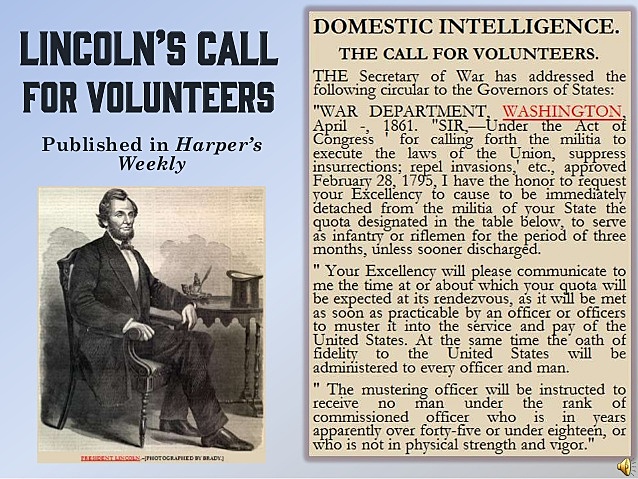 Lincoln calls for volunteers