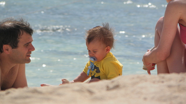 mis primeras  vacaciones en la playa