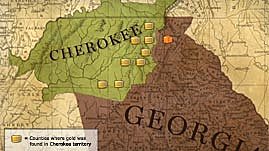 Gold is Discovered on Cherokee Lands in Georgia