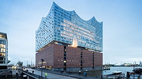 The Elbphilharmonie is a concert hall in Hamburg, Germany. It was constructed to create a landmark and cultural heritage in the harbor of Hamburg.