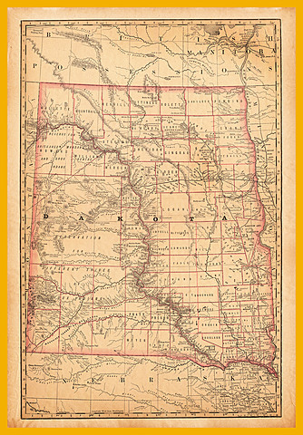 North and South Dakota Become States