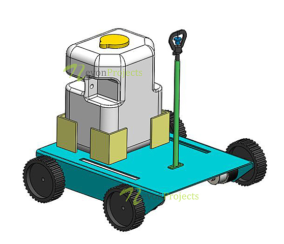 Plant Irrigation Water Sprinkler Agriculture Robot