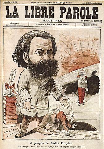 La Libre Parole, journal nationaliste et antisémite, lance une campagne antidreyfusarde.
