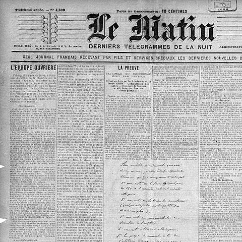 Publication du bordereau