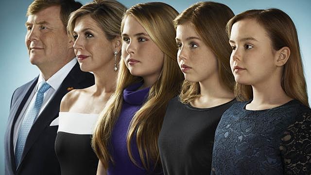 Familiefoto van de Oranjes