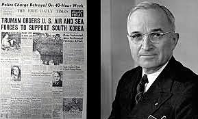 Harry Truman Sends Troops to South Korea