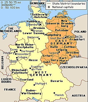 East Germany comes into being