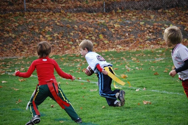 The first sport i ever did was flag football in first grade