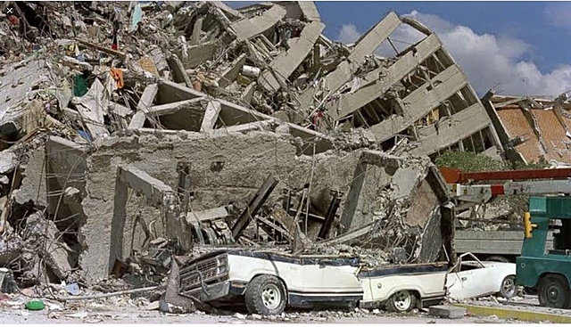 8.1 level earthquake hits Mexico City.