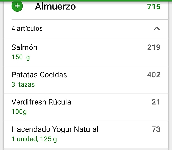 Almuerzo del Miercoles