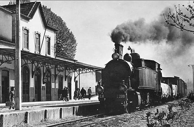 Chegada do comboio a Portugal