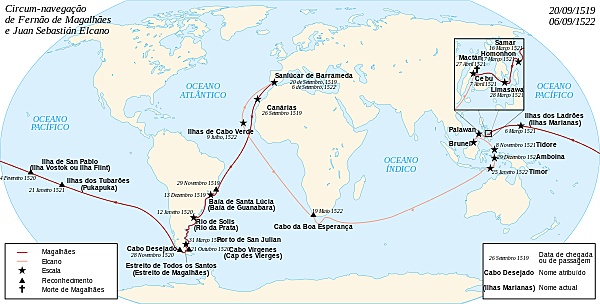 Primeira viagem de circunavegação pelo mundo