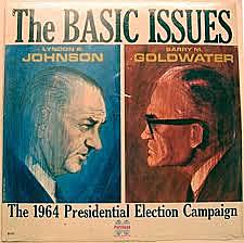 Lyndon B Johnson defeats Barry Goldwater