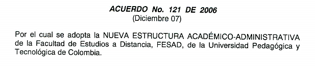 Acuerdo 121 de 2006