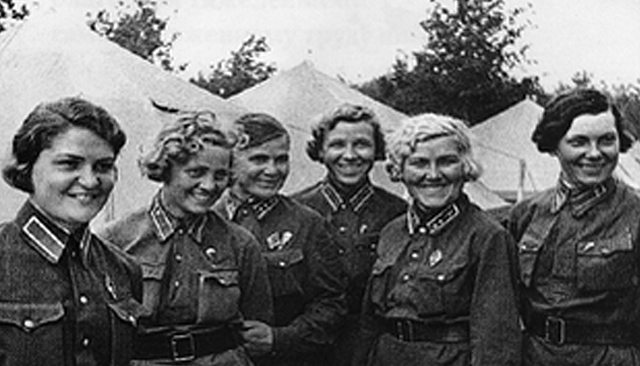As mulheres na Segunda Guerra Mundial.